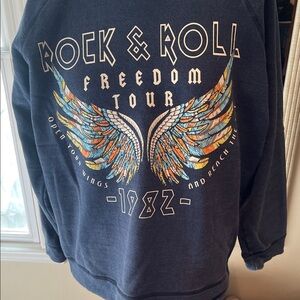 Rock & Roll Freedom Tour 1982 Navy Sweatshirt